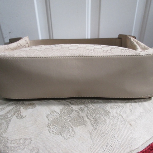 Auth New Gucci East West Beige Guccisima Shoulder Bag Rare style vintage Y2K - Picture 6 of 16